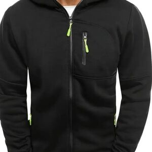 Black Zip Up Hoodie